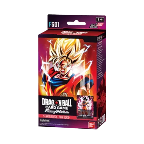 Dragon Ball Super Card Game FS01 Starter Deck Son Goku Englisch – englische Version, Starter Deck, Son Goku Deck, Sammelkarten von Bandai Namco, original Dragon Ball TCG, Trading Card Game, FS01 Starter Deck, Mini Deck, Neuheiten 2024, ideal für Sammler und Spieler, kaufen bei mojozone.shop