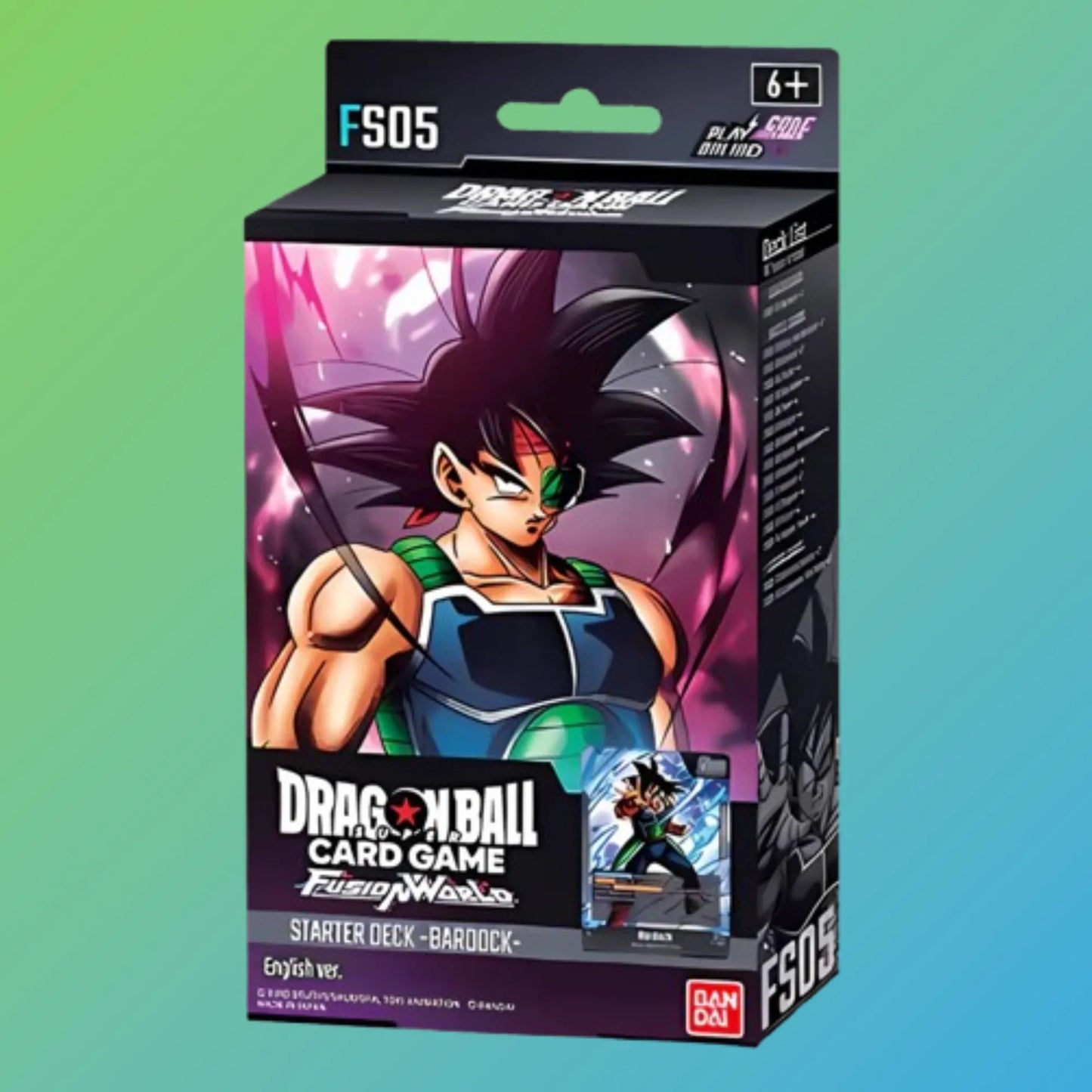 Dragon Ball Super Card Game FS05 Starter Deck Bardock Englisch – englische Version, Starter Deck, Bardock Deck, Sammelkarten von Bandai Namco, original Dragon Ball TCG, Trading Card Game, FS05 Starter Deck, Mini Deck, Neuheiten 2024, ideal für Sammler und Spieler, kaufen bei mojozone.shop