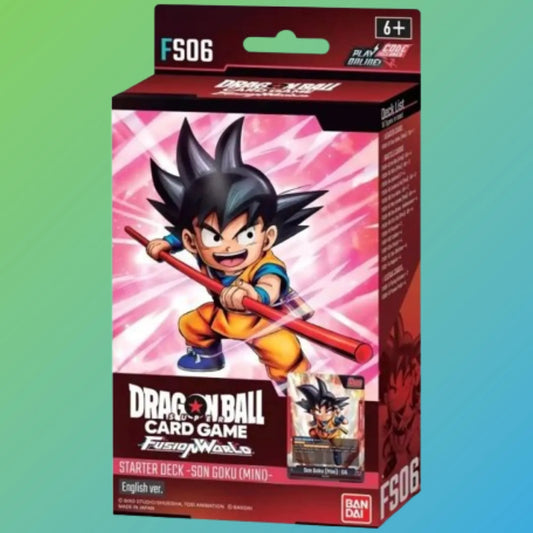 Dragon Ball Super Card Game FS06 Starter Deck Goku Mini Englisch – englische Version, Starter Deck, Goku Deck, Sammelkarten von Bandai Namco, original Dragon Ball TCG, Trading Card Game, FS06 Starter Deck, Mini Deck, Neuheiten 2024, ideal für Sammler und Spieler, kaufen bei mojozone.shop