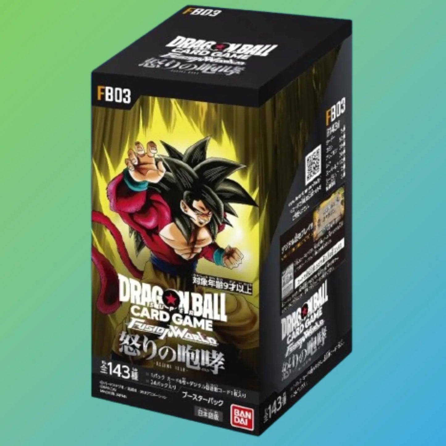Dragon Ball Super Card Game Fusion World Raging Roar FB03 Booster Display Japanisch – 24 Booster Packs, japanische Version, originale Dragon Ball Sammelkarten, Fusion World Raging Roar Set, Trading Card Game, Booster Display, Bandai Namco, Neuheiten 2024, ideal für Sammler und Spieler, kaufen bei mojozone.shop
