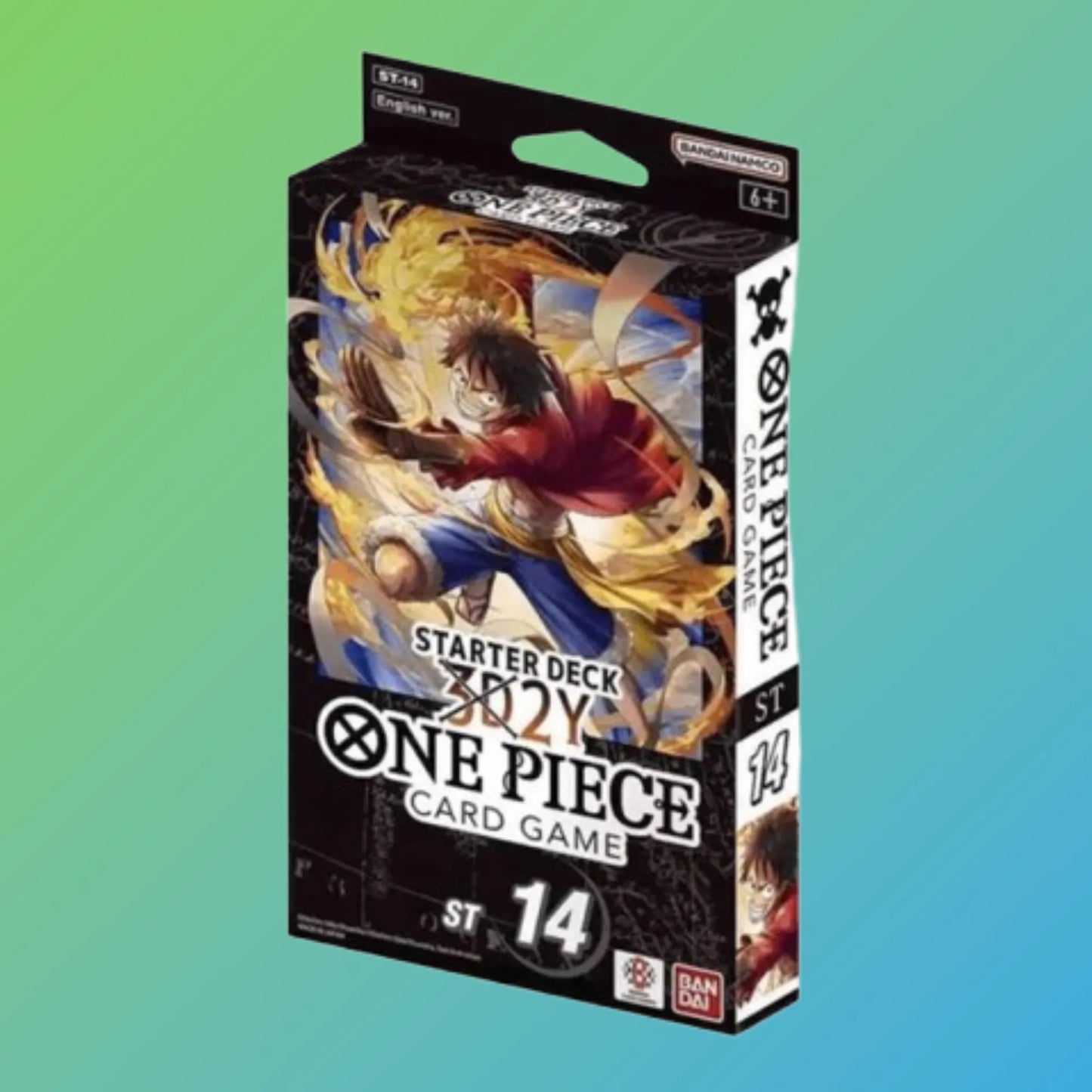 One Piece Card Game ST-14 3D2Y Starter Deck Englisch – englische Version, Starter Deck, originale One Piece Sammelkarten, 3D2Y Set, Trading Card Game, Bandai Namco, Neuheiten 2024, ideal für Sammler und Spieler, kaufen bei mojozone.shop