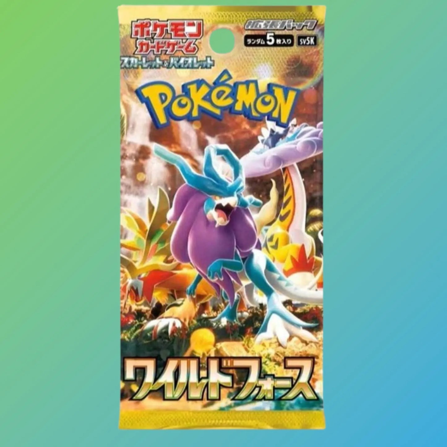 Pokémon TCG Wild Force Display Japanisch – 30 Booster Packs, japanische Version, originale Pokémon Sammelkarten, Wild Force Set, Trading Card Game, Booster Display, Neuheiten 2024, ideal für Sammler und Spieler, kaufen bei mojozone.shop
