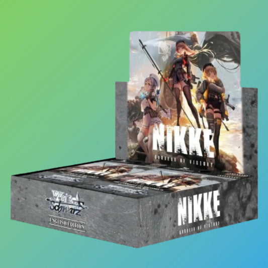 Weiß Schwarz Goddess of Victory Nikke Booster Display Englisch – 12 Booster Packs, englische Version, Anime Sammelkarten, original Weiß Schwarz TCG, Goddess of Victory Nikke Trading Card Game, Premium Booster Display, Neuheiten 2024, ideal für Sammler und Anime-Fans, kaufen bei mojozone.shop