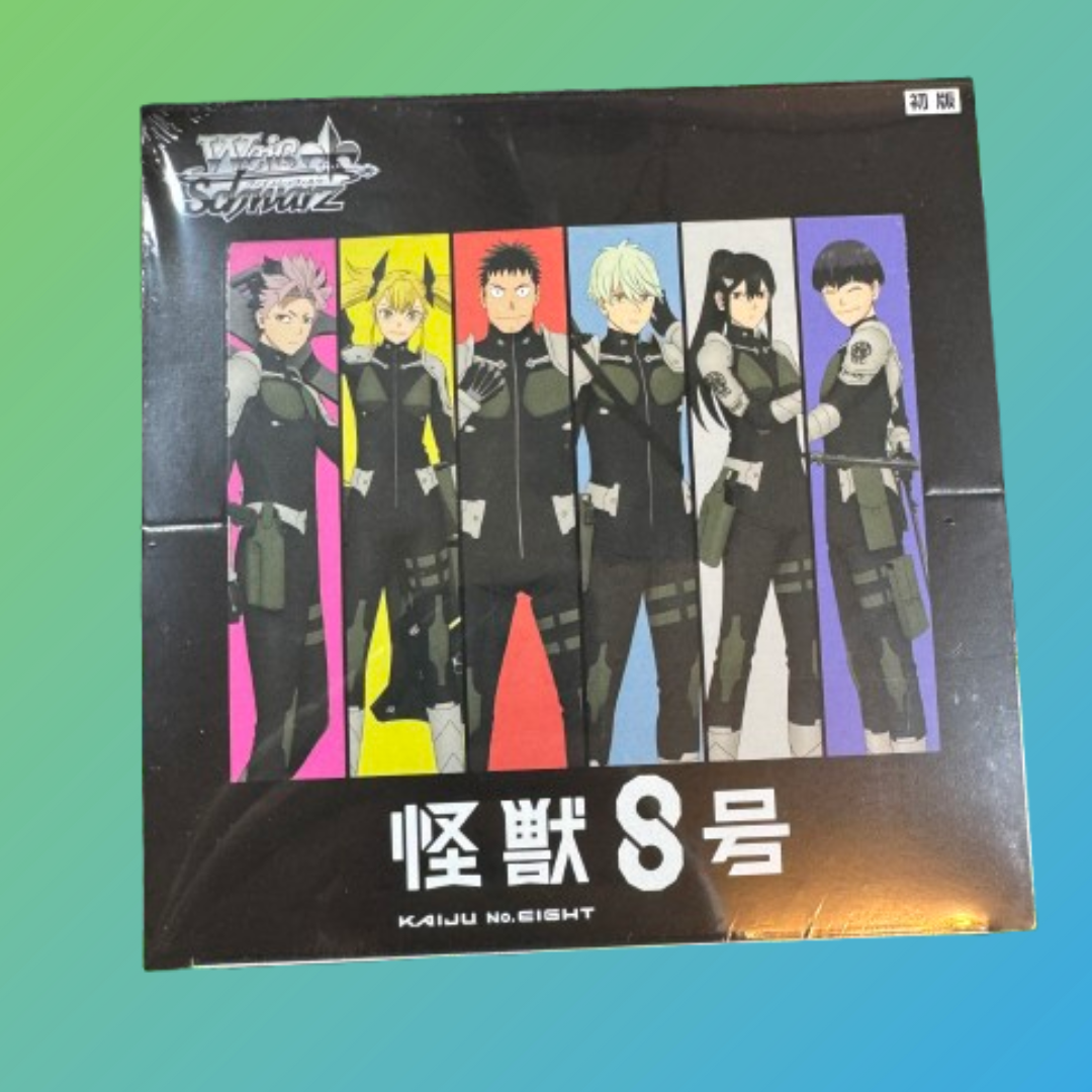 Weiß Schwarz Kaiju No. 8 Booster Display Japanisch – 16 Boosterpacks, Sammelkarten aus dem Erfolgs-Manga, original, versiegelt, TCG, exklusive Foil- und SP-Karten, ideal für Sammler und Spieler
Damit sind die wichtigsten Keywords und Produktvorteile (Weiß Schwarz, Kaiju No. 8, Booster Display, Japanisch, Manga, Sammelkarten, original, versiegelt, TCG, Foil-Karten, SP-Karten, Sammler, Spieler) abgedeckt.