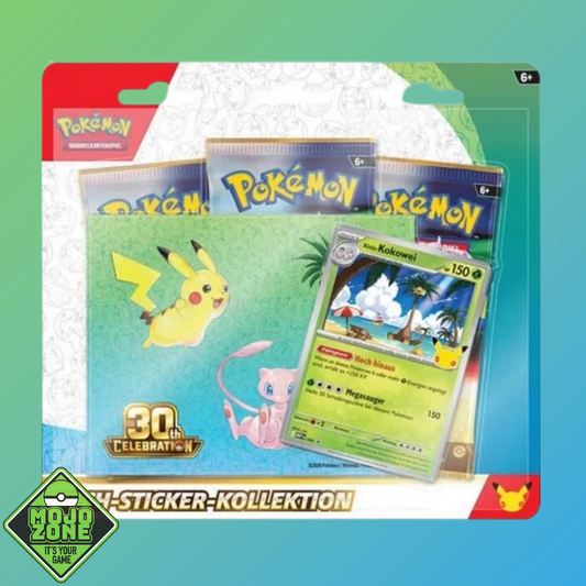 Pokemon 30 Jahre Celebration Tech Sticker Blister Kokowei DEUTSCH