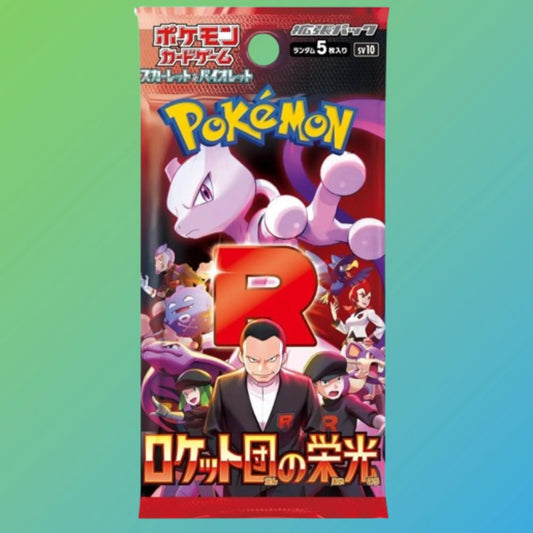 Boxbreak: 1x Booster-Pack des Pokémon Sammelkartenspiels „Glory of Team Rocket“ (Japanisch), live geöffnet – enthält originale japanische Sammelkarten für Sammler und Fans