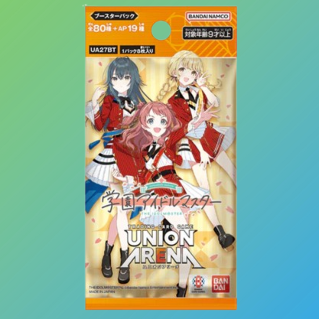 Union Arena – Gakuen Idolmasters UA 27BT Booster Display (16 Booster Packs, Japanisch) - mojozone