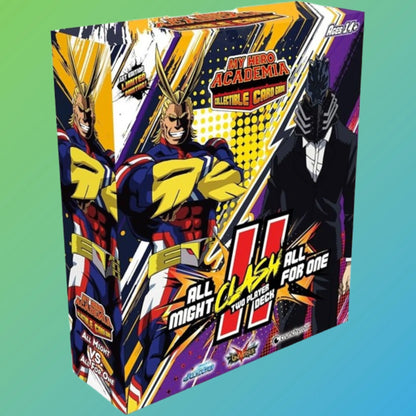Jesco My Hero Academia 2-Spieler Deck All Might vs. All for One Englisch – englische Version, Starter Deck für zwei Spieler, originale My Hero Academia Sammelkarten, All Might vs. All for One, Trading Card Game, Einsteiger Deck, Neuheiten 2024, ideal für Sammler und Spieler, kaufen bei mojozone.shop