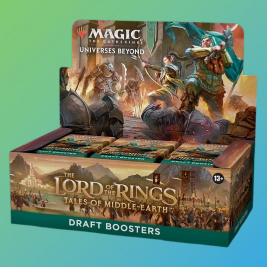 Magic the Gathering The Lord of the Rings Tales of Middle Earth Draft Booster Display Englisch – Original versiegelte Display-Box mit mehreren Draft Boostern auf Englisch aus der Herr der Ringe Edition, enthält zufällige MTG Sammelkarten, ideal für Sammler und Spieler, Trading Card Game, jetzt bei mojozone.shop erhältlich