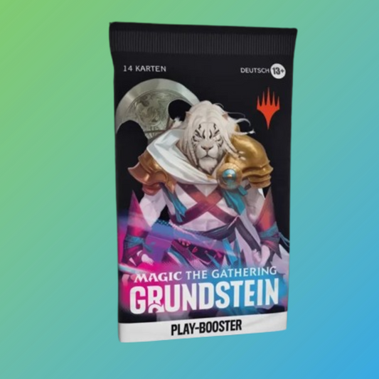 Magic the Gathering Grundstein Sleeved Booster Deutsch – Original verpackter Boosterpack auf Deutsch, enthält zufällige Sammelkarten aus der Grundstein-Edition, ideal für Sammler und Spieler, TCG Trading Card Game, versiegelt, bei mojozone.shop erhältlich