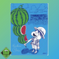 One Piece Watermelon Luffy Oda Metall Karte japanisch