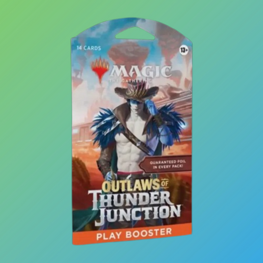 Magic the Gathering Outlaws von Thunder Junction Sleeved Booster Deutsch – Original verpackter, versiegelter Boosterpack auf Deutsch aus der Outlaws von Thunder Junction Edition, enthält zufällige MTG Sammelkarten, ideal für Sammler und Spieler, Trading Card Game, jetzt bei mojozone.shop erhältlich