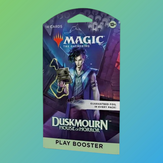 Tauche ein in düstere Abenteuer mit dem Magic the Gathering: Duskmourn Haus des Schreckens Sleeved Booster! Diese exklusiv versiegelten Booster bringen dich direkt in die geheimnisvollen Hallen von Duskmourn – eine Edition voller Albträume, packender Mechaniken und legendärer Magic-Karten. Perfekt für Sammler, Strategen und alle, die unheimliche Kreaturen und schaurige Artworks lieben!
Jeder Sleeeved Booster enthält originale Magic the Gathering Karten aus der neuen „Haus des Schreckens“-Edition auf Deutsch