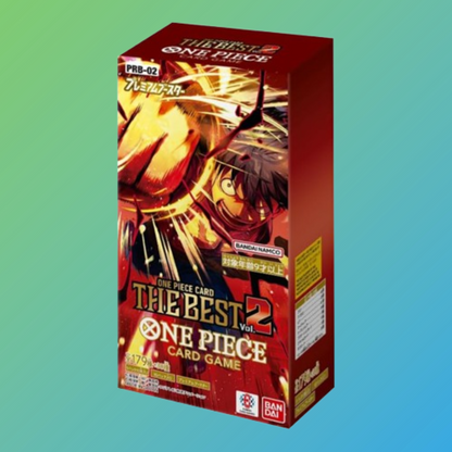 One Piece The Best Premium Booster 2 PRB02 Display – 24 Boosterpacks, japanische Sammelkarten, Trading Card Game, Neu & originalverpackt