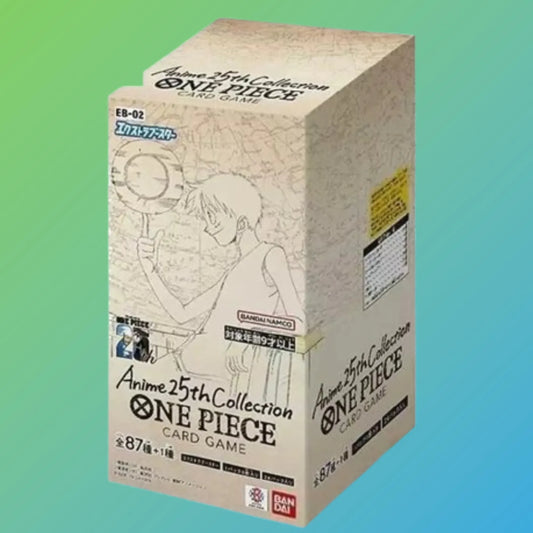 One Piece Card Game EB-02 Extra Booster Display Japanisch – 24 Booster Packs, japanische Version, originale One Piece Sammelkarten, EB-02 Extra Booster Set, Trading Card Game, Booster Display, Bandai Namco, Neuheiten 2024, ideal für Sammler und Spieler, kaufen bei mojozone.shop