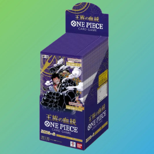 One Piece Card Game OP10 Royal Bloodline Booster Display Japanisch – 24 Booster Packs, japanische Version, originale One Piece Sammelkarten, Royal Bloodline Set, Trading Card Game, Booster Display, Neuheiten 2024, ideal für Sammler und Spieler, kaufen bei mojozone.shop