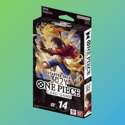 One Piece Card Game ST-14 3D2Y Starter Deck Englisch – englische Version, Starter Deck, originale One Piece Sammelkarten, 3D2Y Set, Trading Card Game, Bandai Namco, Neuheiten 2024, ideal für Sammler und Spieler, kaufen bei mojozone.shop