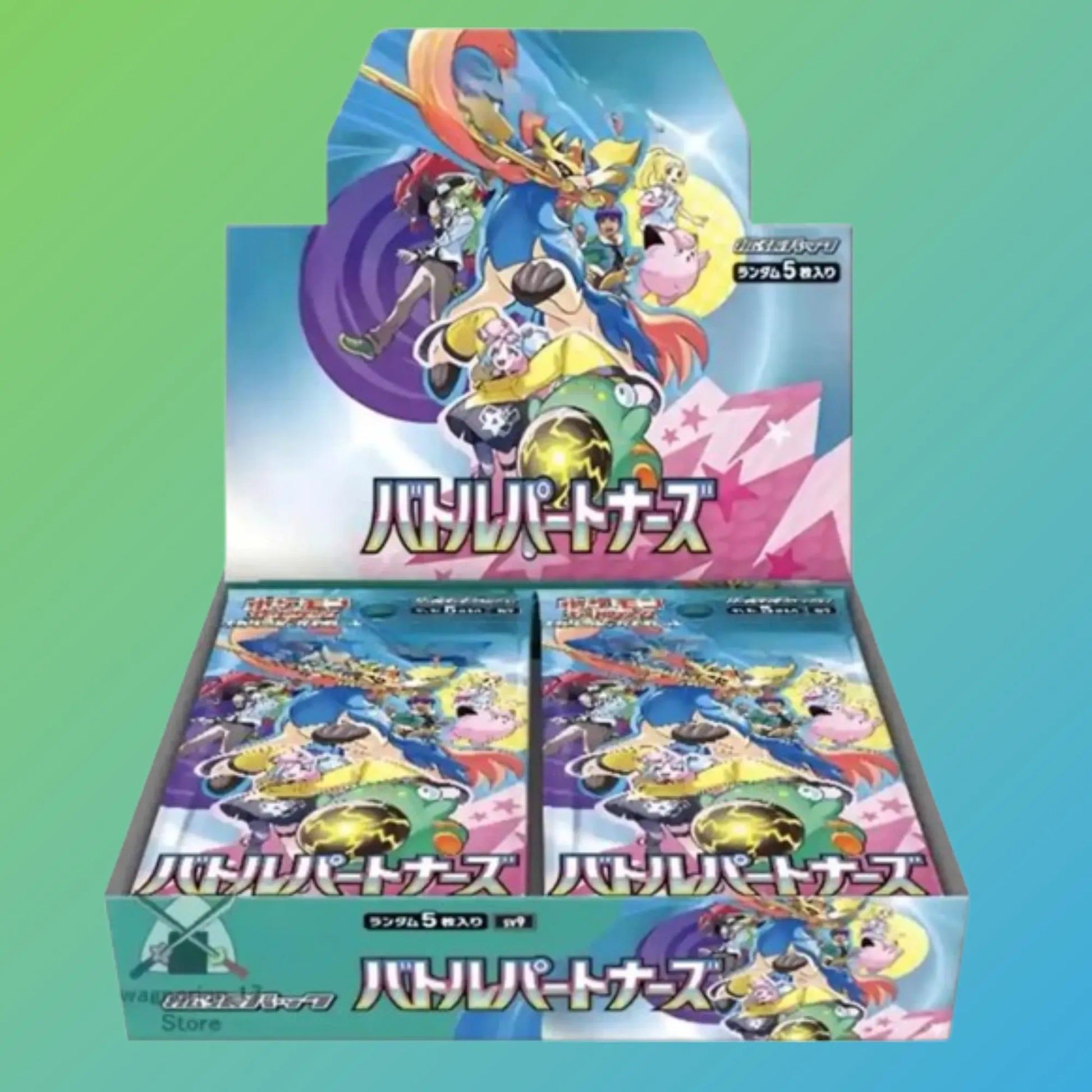 Pokémon TCG Battle Partners Display SV9 Japanisch – 30 Booster Packs, japanische Version, originale Pokémon Sammelkarten, Battle Partners Set, Trading Card Game, Booster Display, Neuheiten 2024, ideal für Sammler und Spieler, kaufen bei mojozone.shop