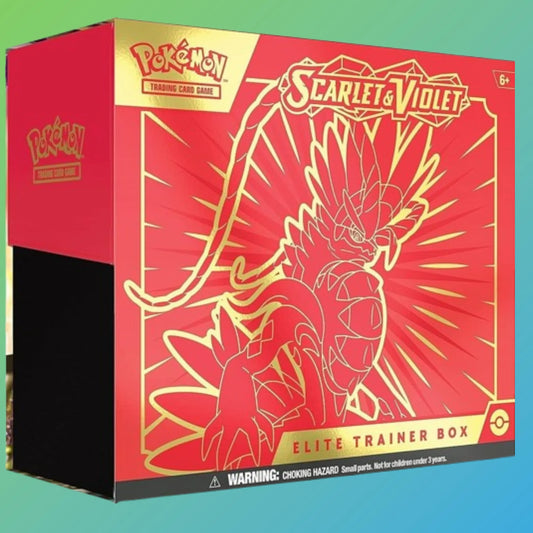 Pokémon TCG SV 1.0 Scarlet & Violet Elite Trainer Box Englisch – englische Version, exklusive Elite Trainer Box, enthält Booster Packs, Promokarten, Zubehör, originale Pokémon Sammelkarten, Scarlet & Violet Set, Trading Card Game, Neuheiten 2024, ideal für Sammler und Spieler, kaufen bei mojozone.shop