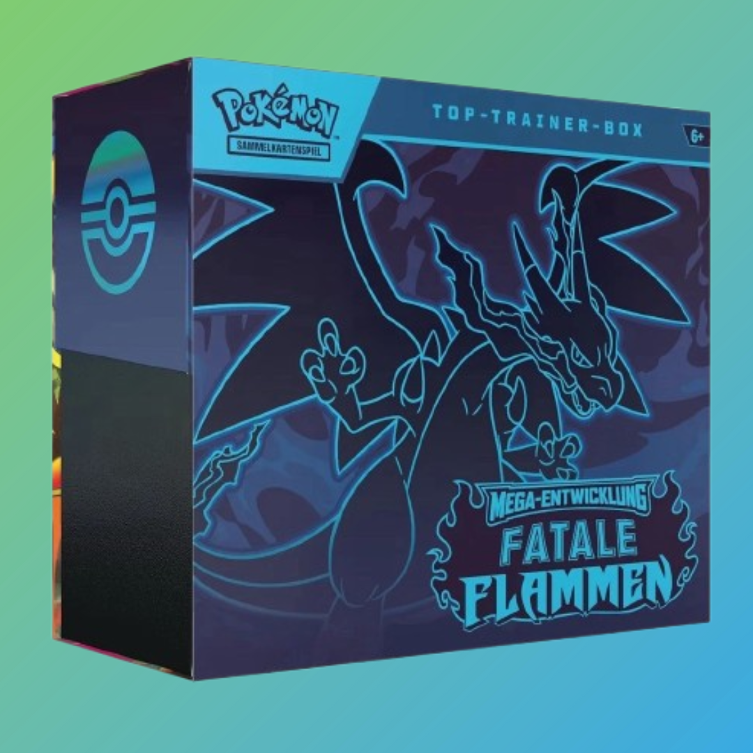 Pokémon Sammelkartenspiel: ME02 Fatale Flammen Top Trainer Box Deutsch - mojozone