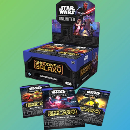 Star Wars Unlimited Shadows of the Galaxy Booster Display Deutsch – 24 Booster Packs, deutsche Version, originale Star Wars Sammelkarten, Shadows of the Galaxy Set, Trading Card Game, Booster Display, Neuheiten 2024, ideal für Sammler und Spieler, kaufen bei mojozone.shop