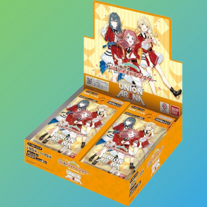 Gakuen Idolmasters UA27BT Booster Display – original japanisches Trading Card Game (TCG), versiegelte Box mit exklusiven Sammelkarten zur beliebten Gakuen Idolmasters Anime-Serie, Neuerscheinung 2025, limitiertes Booster-Set, hochwertige Karten für Sammler und Spieler, deutschsprachiger Online-Shop, schnelle Lieferung, ideal für Anime-, TCG- und Sammelkarten-Fans, perfekte Ergänzung für jede Trading Card Sammlung