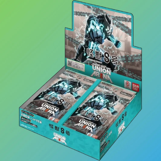 Union Arena Kaiju No. 8 UA28 Booster Display Japanisch – 16 Booster Packs, japanische Version, Anime Sammelkarten, original Union Arena TCG, Kaiju No. 8 Trading Card Game, UA28 Booster Display, Neuheiten 2024, ideal für Sammler und Anime-Fans, kaufen bei mojozone.shop