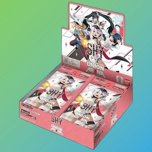 Union Arena Shy UA24BT Booster Display Japanisch – 16 Booster Packs, japanische Version, Anime Sammelkarten, original Union Arena TCG, Shy Trading Card Game, UA24BT Booster Display, Neuheiten 2024, ideal für Sammler und Anime-Fans, kaufen bei mojozone.shop