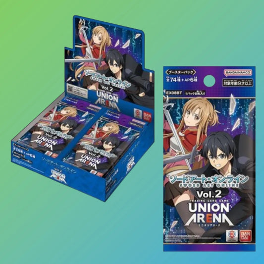 Union Arena Sword Art Online Vol. 2 UA EX08BT Booster Display Japanisch – 16 Booster Packs, japanische Version, Anime Sammelkarten, original Union Arena TCG, Sword Art Online Trading Card Game, Vol. 2 UA EX08BT Booster Display, Neuheiten 2024, ideal für Sammler und Anime-Fans, kaufen bei mojozone.shop