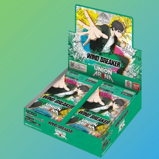 Wind Breaker UA38BT Booster Display – original japanisches Trading Card Game (TCG), versiegelte Box mit exklusiven Sammelkarten zur beliebten Wind Breaker Anime-Serie, Neuerscheinung 2025, limitiertes Booster-Set, hochwertige Karten für Sammler und Spieler, deutschsprachiger Online-Shop, schnelle Lieferung, ideal für Anime-, TCG- und Sammelkarten-Fans, perfekte Ergänzung für jede Trading Card Sammlung