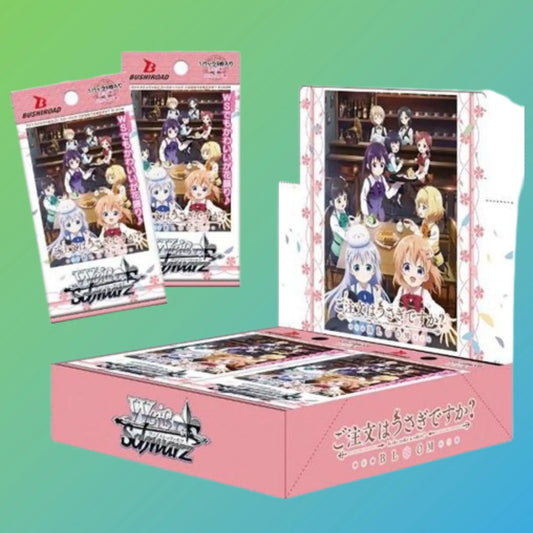 Weiß Schwarz IS THE ORDER A RABBIT? BLOOM Booster Display Japanisch – 16 Booster Packs, japanische Version, originale Anime Sammelkarten, Is the Order a Rabbit? Bloom Set, Booster Display, Trading Card Game, Neuheiten 2024, ideal für Sammler und Anime-Fans, kaufen bei mojozone.shop