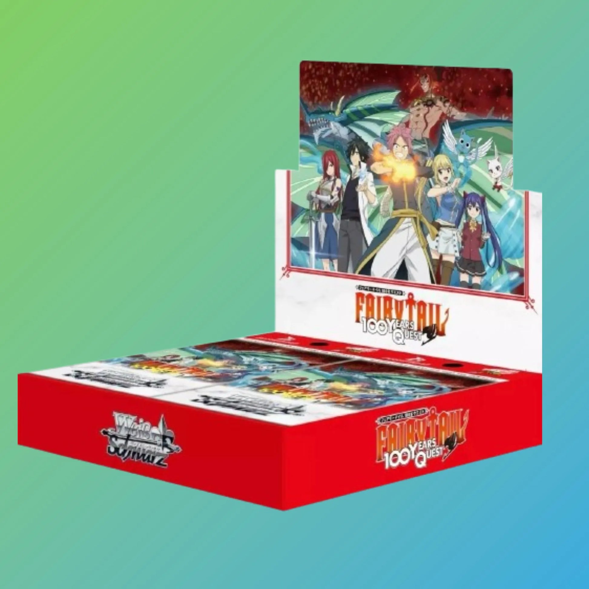 Weiß Schwarz FAIRY TAIL 100 Years Quest Display Japanisch – Booster Display, japanische Version, Anime Sammelkarten, original Weiß Schwarz TCG, FAIRY TAIL Trading Card Game, 100 Years Quest Set, ideal für Sammler und Anime-Fans, kaufen bei mojozone.shop, Neuheiten 2024