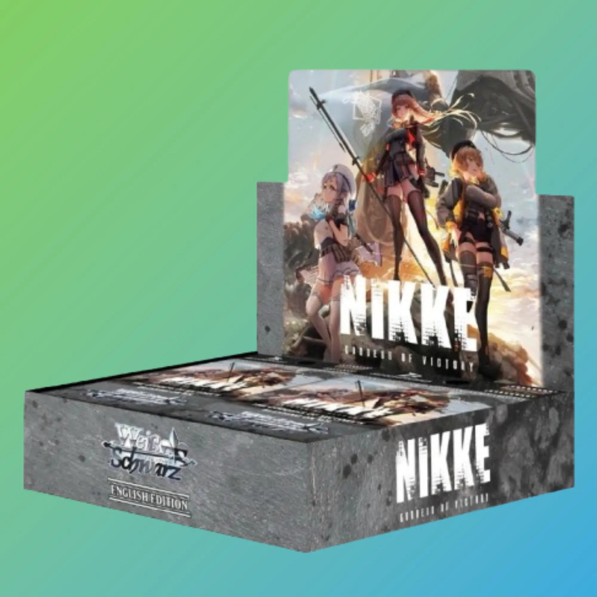 Weiß Schwarz Goddess of Victory Nikke Booster Display Englisch – 12 Booster Packs, englische Version, Anime Sammelkarten, original Weiß Schwarz TCG, Goddess of Victory Nikke Trading Card Game, Premium Booster Display, Neuheiten 2024, ideal für Sammler und Anime-Fans, kaufen bei mojozone.shop