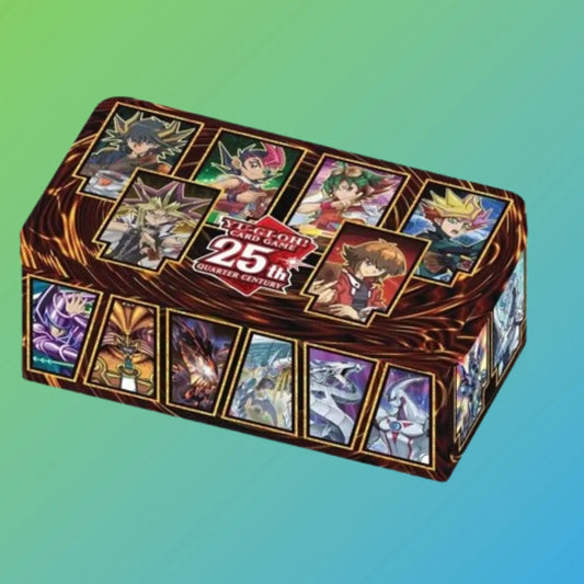 Yu-Gi-Oh! 2023 25th Anniversary Tin Dueling Heroes Deutsch – deutsche Version, exklusive Sammelbox, enthält Booster Packs, Promokarten, originale Yu-Gi-Oh! Sammelkarten, 25th Anniversary Edition, Dueling Heroes Tin, Trading Card Game, Neuheiten 2024, ideal für Sammler und Spieler, kaufen bei mojozone.shop