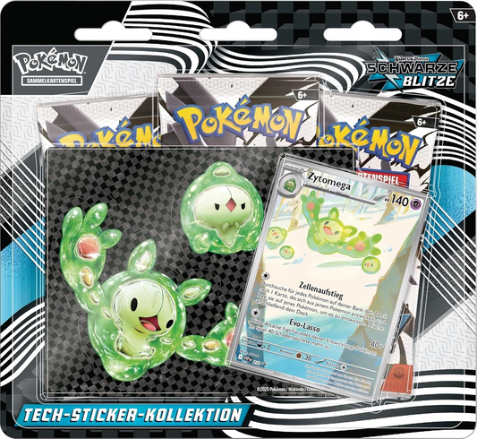 Pokémon TCG: KP 10.5 Schwarze Blitze Zytomega Tech Sticker Blister DEUTSCH - mojozone