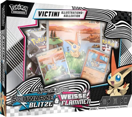 Pokémon Sammelkartenspiel:Weiße Flammen Schwarze Blitze  Victini Illustrations Kollektion Deutsch - mojozone