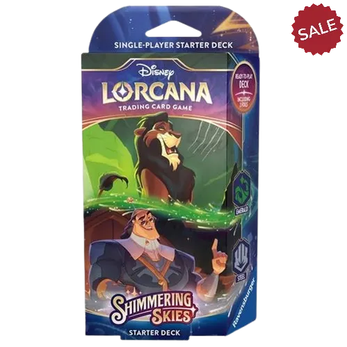 Disney Lorcana: Himmelsleuchten - Starter Deck Smaragd & Stahl - mojozone